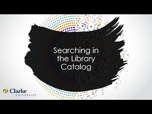Searching in Library Catalog