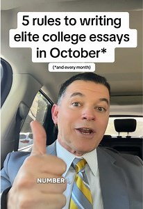 5 Rules to Writing Elite College Essays in October