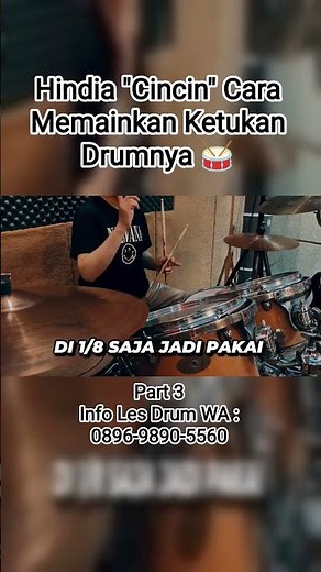 Hindia "Cincing" How to Play the Drum Beat 🥁 Part 3 #learndrums #drums #handdrum