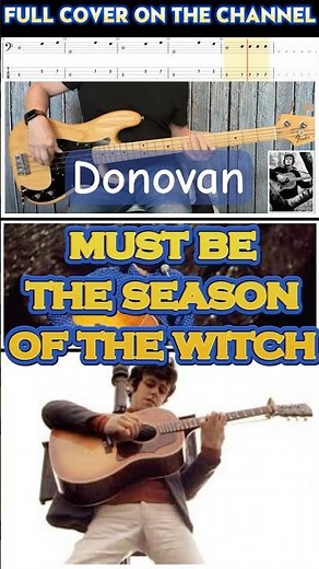SEASON OF THE WITCH - DONOVAN | FRANKS BASS COVERS #shorts2025