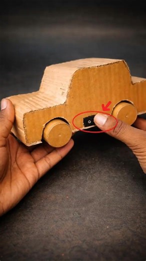 Building a Cardboard Car That Actually Moves 😳 #diy #engineering