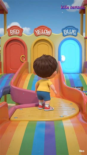 Welcome to the Magic Color Door Challenge! 🌈✨ Today baby explores three colorful doors: 🔴 Red Door 🟡 Yellow Door 🔵 Blue Door When baby says the color, the matching door opens with a fun surprise! 🎉 This exciting color learning adventure helps toddlers and preschool kids learn colors in a fun and playful way. Bright visuals, happy sounds, and rainbow slide fun make learning super exciting! 🌈 Watch till the end and guess which door will open next! 😍 Like 👍 Share 📤 and Follow for more fun 