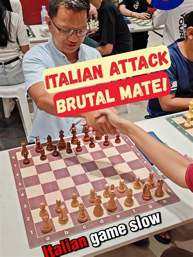 Brutal King-Side Attack: Italian Game Mate