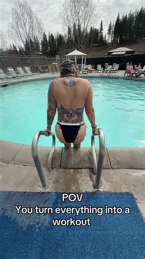#workout #pool #pov #paintthetownred #letthem