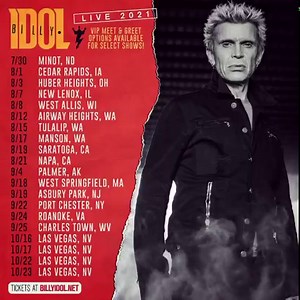 39K views · 2.9K reactions | One week until 2021 Billy Idol tour...