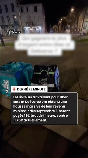 Minimum earnings increase for Uber Eats and Deliveroo couriers