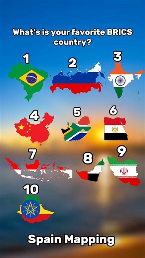 What is your favorite BRICS country? #geography #history #map #maps #mapping #brics