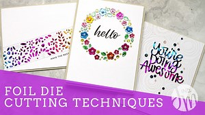 Hello! It's time for another video! This time I share fun options for foil die cutting. For the how-to video, head to https://www.jennifermcguireink.com/2019/05/foil-die-cutting.html | Jennifer McGuire Ink