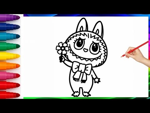 Labubu Drawing, Painting & Coloring For Kids and Toddlers| Labubu | Laboo