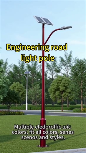 Engineering project streetlight pole supplier