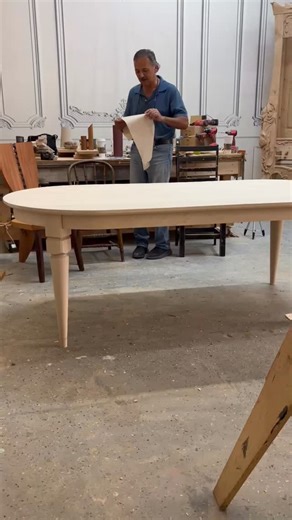 Solid maple oval dining table made from scratch. And now for finishing #jlschroeder #customfurniture #woodworking | J.L. Schroeder Woodworking