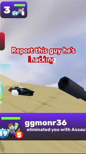 Report him he’s hacking ￼