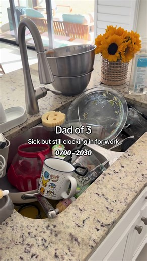 No sick days around here 🥴 #dad #solodad #vlog #dayinthelife #routine | vlog