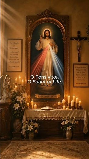 The Chaplet of Divine Mercy in 35 Seconds ✨ Divine Mercy in Latin | Gregorian Chant #shorts