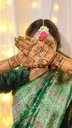 My Latest Bride Anika Apu💚 #mehndi #bridalmehndi #shortsfeed