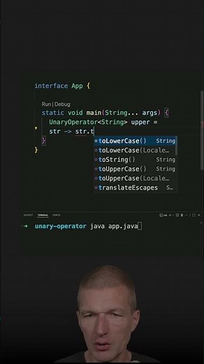 String.toUpper() as UnaryOperator #java #shorts #coding #airhacks