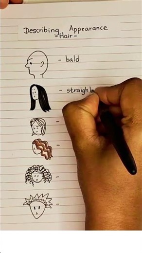 Describing Appearance-Hair #english #words #learnenglish