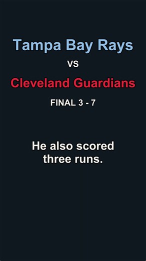 Cleveland Guardians vs. Tampa Bay Rays | MLB Game Recap | 2026-10-12