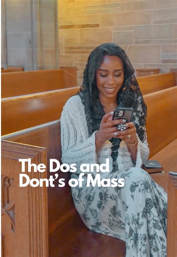 The Dos and Don’ts of Mass! 😅 #Mass #Christian #Catholic #CatholicConvert #catholicsoftiktok