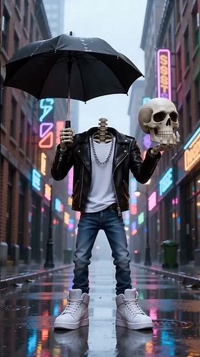 Das Skelett mit dem Regenschirm – was geht da schief?
