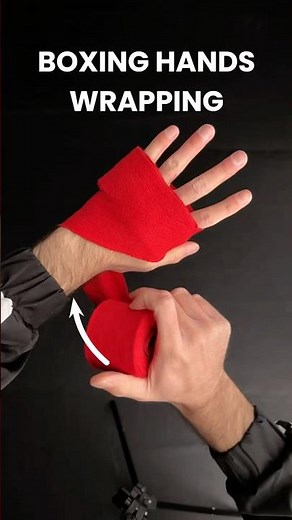 Boxing hands wrapping tutorial ✔️ #boxer #boxingtraining #boxingcoach #boxingskills #boxingwraps