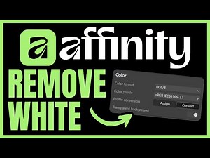 How To REMOVE WHITE BACKGROUND In Affinity Designer (QUICK & EASY) 2025