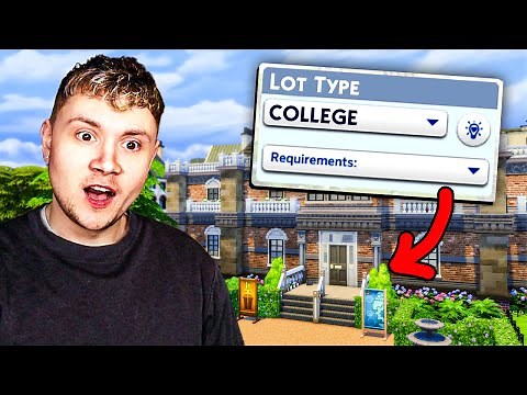 Building an active college lot in The Sims 4