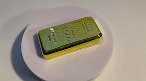 Gold Bar Paper Weight Two Pack