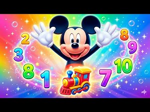 Mickey’s Number Train Song 🚂🐭 Learn Numbers with Fun Music!