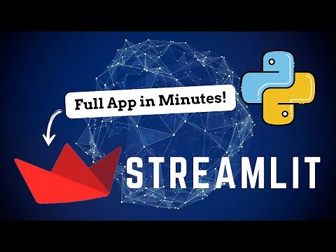 Streamlit Tutorial: Build Python Apps in less than a day