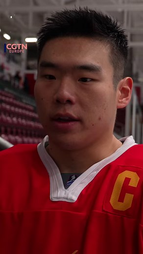 As captain of China’s men’s ice hockey team, Zimeng Chen is proud of his role – and it means a lot to him to represent his country. #icehockey #hockey #sports #Olympics | CGTNEurope