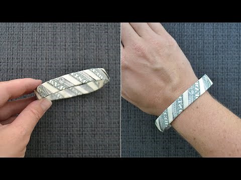 My MONEY BRACELET | Dollar Origami Jewelry | Tutorial DIY by NProkuda