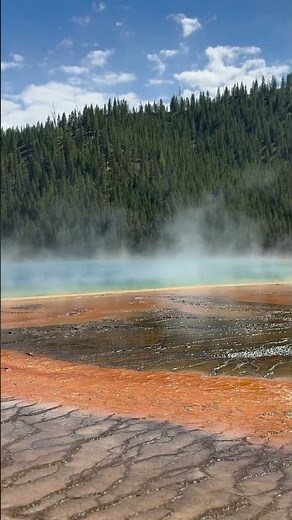Close up of the Grand Prismatic Spring. #nationalpark #yellowstone #hiking #explore #wyoming