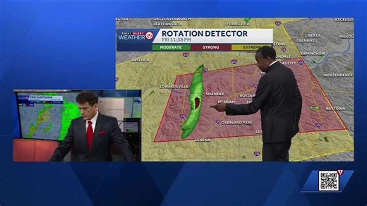 Tracking rotation: Radar-indicated tornado in Kansas City prompts warning until midnight