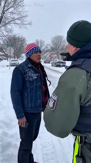 ICE agent arrests native american #ice #raid #usa To clarify, this is an AI-generated video | Top USA Viral