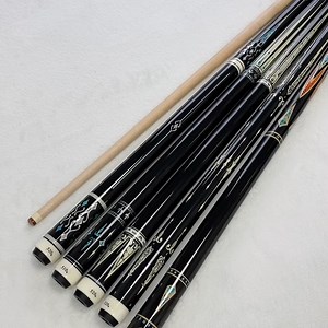 Xmlivet Radial Pin Carom Cue Stick Maple Wood Billiard Cue 142cm Black Brown Painting Professional Cue Tips