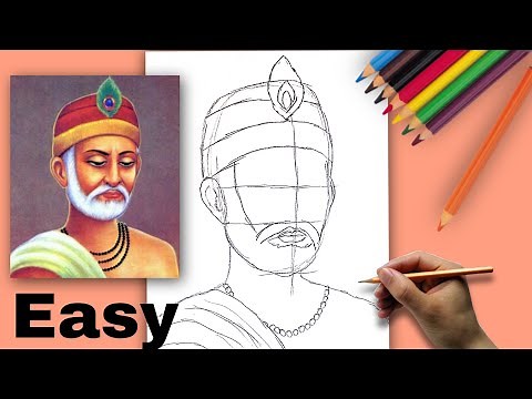 How to Draw saint Kabir Das ji Step by step | Kabir Das Drawing