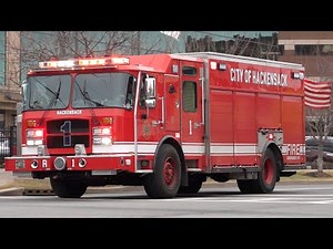 Hackensack Fire Department Ladder 2 & Rescue 1 Responding 3/6/25