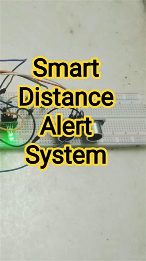 Distance-Based LED Indicator: 🔴 less than 3 cm | 🔵 3–5 cm | 🟢 above5 cm