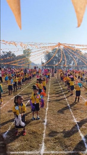 Pom Pom Dance 🪩 Preschool Sports Day 🏃‍♀️🎉 | Cute Little Kids Performance | #pompom #dance #shorts