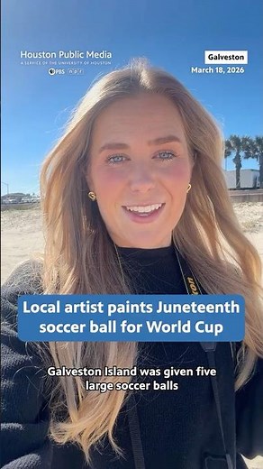 Local artist paints Juneteenth soccer ball for World Cup ⚽