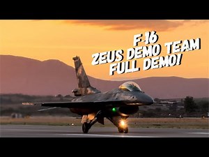 F-16 Zeus Demo Team - Athens Flying Week 2024 [FULL DEMO] 4K