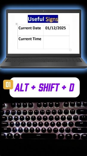 Short keys (Date and time) #shorts #trending #keys