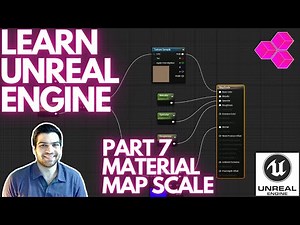 Material MAP SCALE Change Size/Tiling! Part 7 Learning Beginner UNREAL ENGINE! Get Ready for UE5!