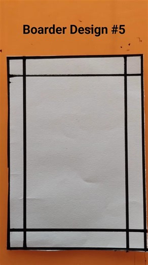 Simple Border Design #5 | Easy Drawing Ideas for Beginners #Shorts