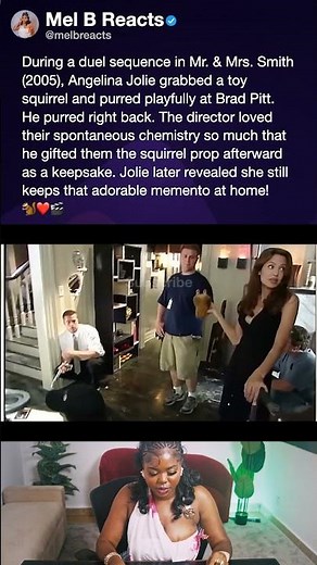 During a duel sequence in Mr. & Mrs. Smith (2005), Angelina Jolie