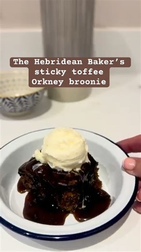 Sticky toffee Orkney broonie - a totally irresistible dessert from the Hebridean Baker