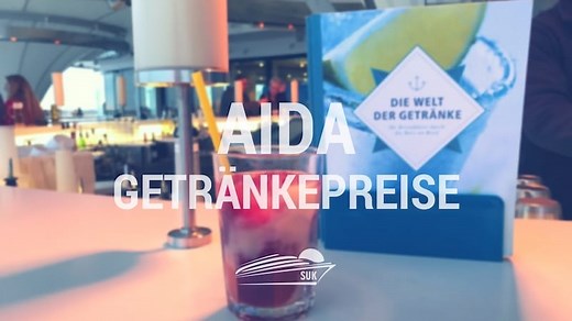 AIDA Getränkepreise und Getränkekarte