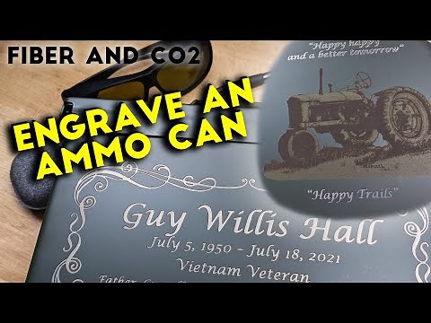 How to Engrave a Powder Coated AMMO CAN | Fiber Laser Tutorials