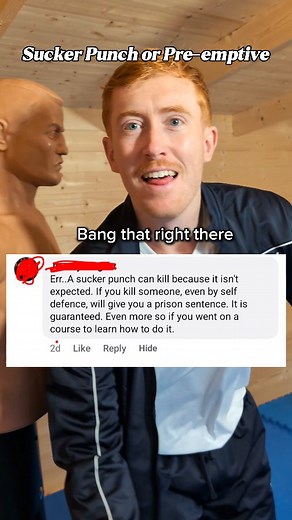 For some reason people think using a pre-emptive strike is the same as a sucker punch 🤷‍♂️ let me explain the difference #selfdefence #selfdefense | Martial Arts With Jake